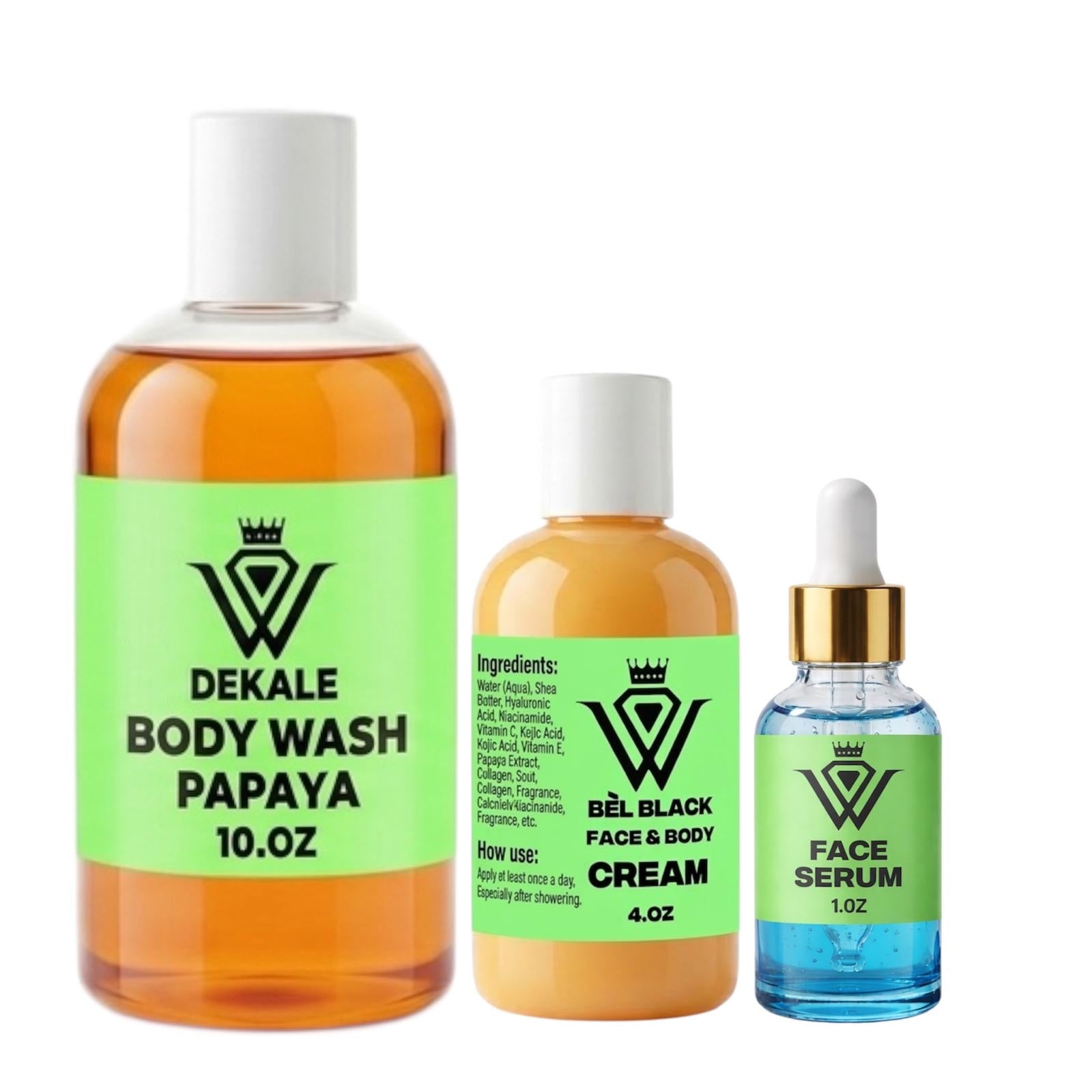 BELLE BLACK SKIN CARE SET
